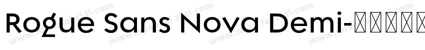 Rogue Sans Nova Demi字体转换